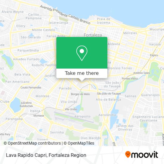 Lava Rapido Capri map
