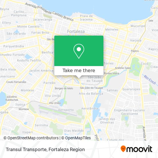 Transul Transporte map