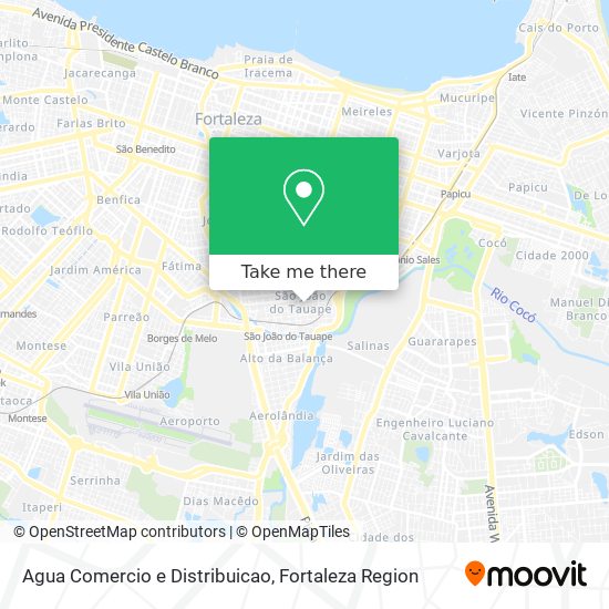 Agua Comercio e Distribuicao map