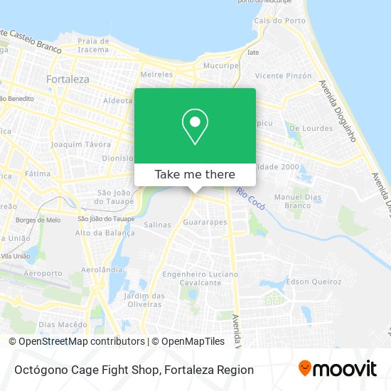 Octógono Cage Fight Shop map