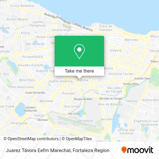 Juarez Távora Eefm Marechal map