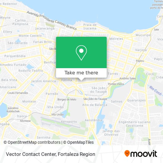 Vector Contact Center map