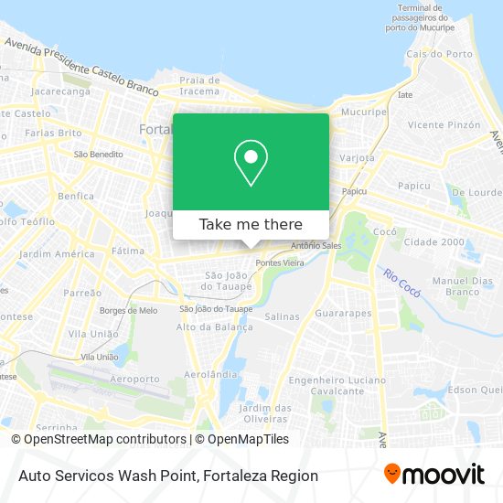 Mapa Auto Servicos Wash Point