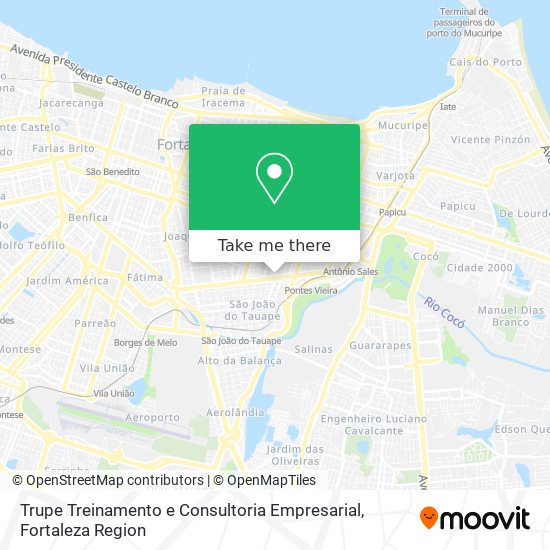 Mapa Trupe Treinamento e Consultoria Empresarial