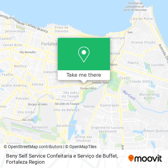 Mapa Beny Self Service Confeitaria e Serviço de Buffet