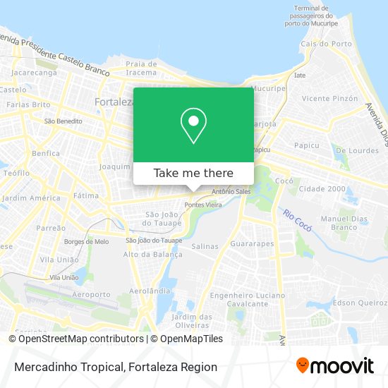 Mercadinho Tropical map