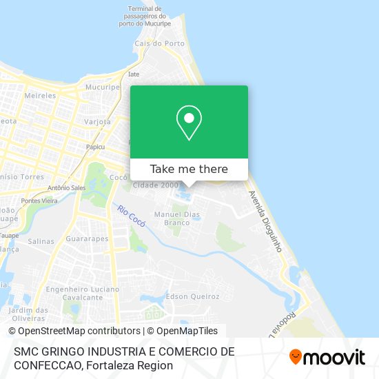 Mapa SMC GRINGO INDUSTRIA E COMERCIO DE CONFECCAO