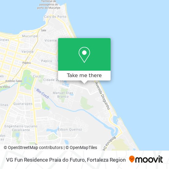 Mapa VG Fun Residence Praia do Futuro