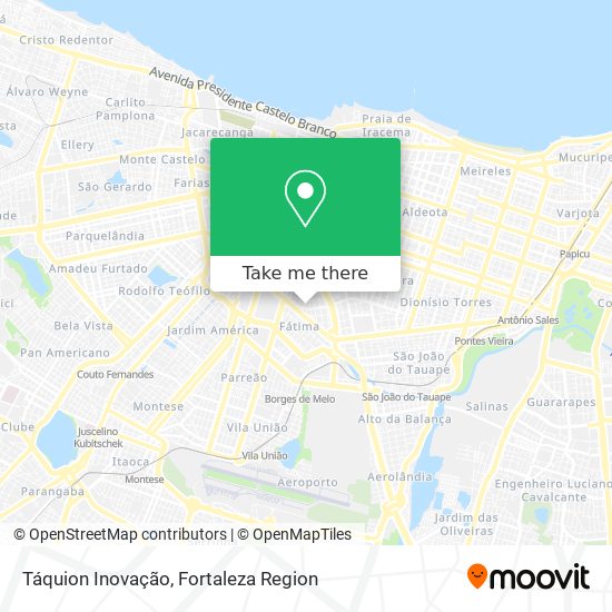 Táquion Inovação map