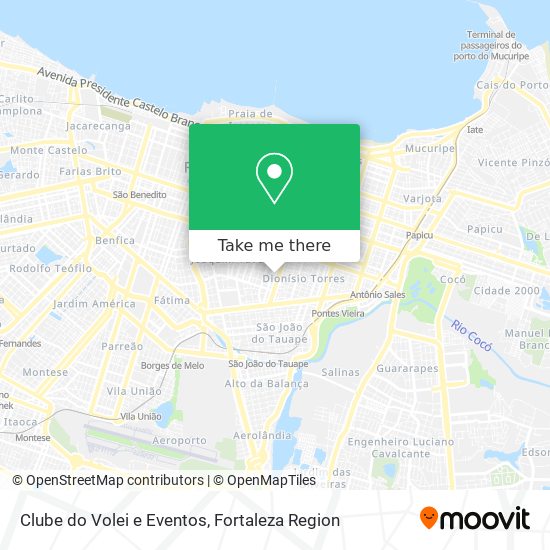 Mapa Clube do Volei e Eventos