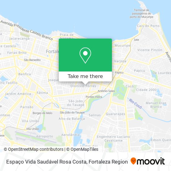 Espaço Vida Saudável Rosa Costa map