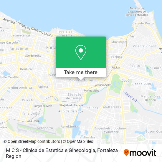 Mapa M C S - Clinica de Estetica e Ginecologia