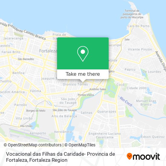 Vocacional das Filhas da Caridade- Provincia de Fortaleza map