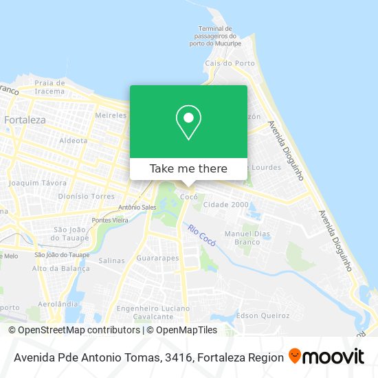 Mapa Avenida Pde Antonio Tomas, 3416