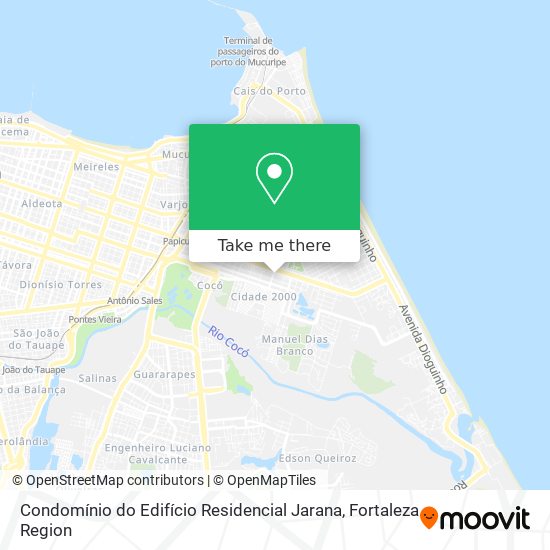 Mapa Condomínio do Edifício Residencial Jarana