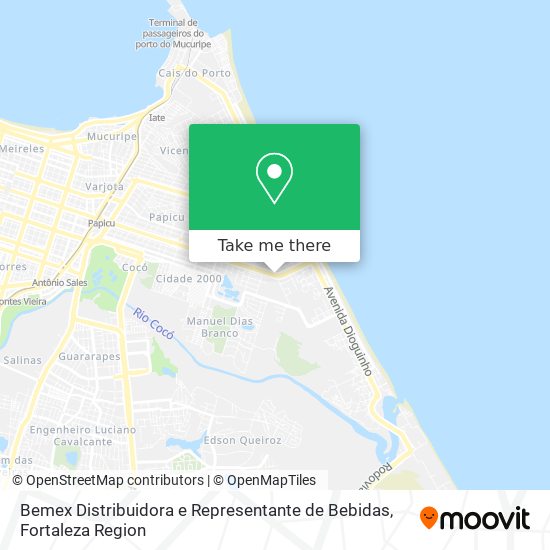 Bemex Distribuidora e Representante de Bebidas map