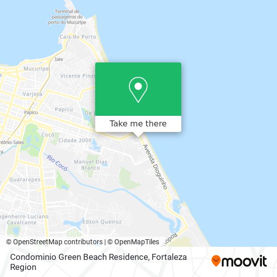 Condominio Green Beach Residence map