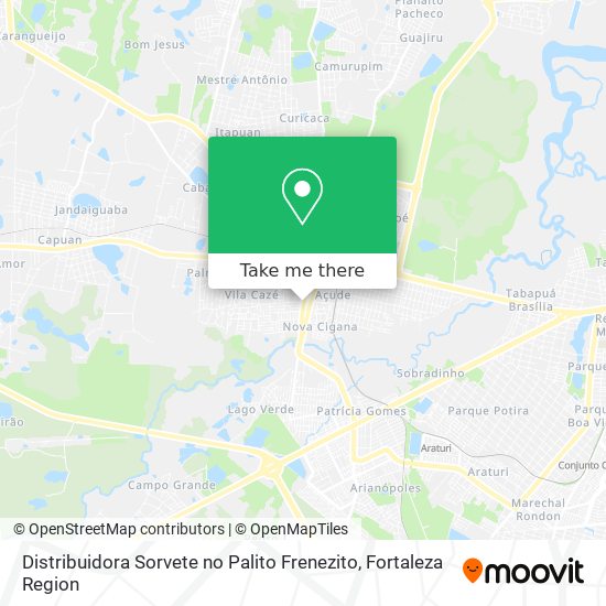 Distribuidora Sorvete no Palito Frenezito map
