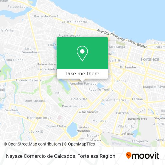 Nayaze Comercio de Calcados map
