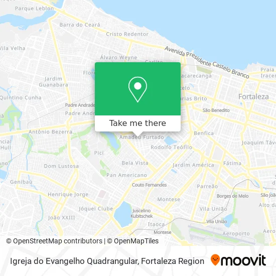 Igreja do Evangelho Quadrangular map