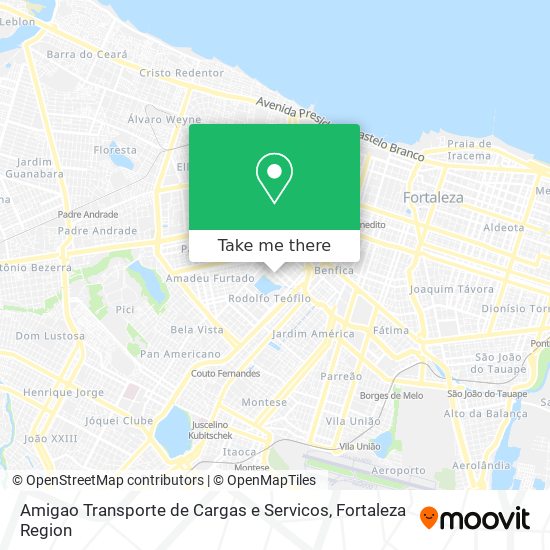 Amigao Transporte de Cargas e Servicos map