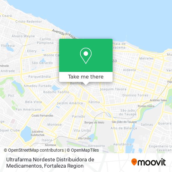 Ultrafarma Nordeste Distribuidora de Medicamentos map