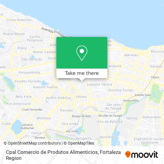 Cpal Comercio de Produtos Alimenticios map