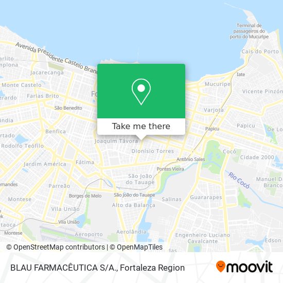 BLAU FARMACÊUTICA S/A. map