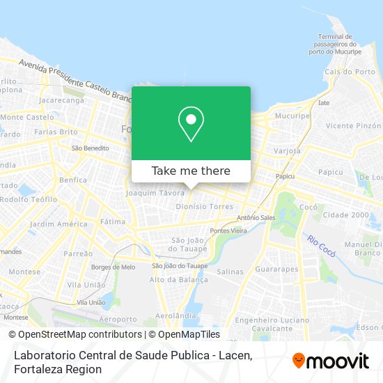 Laboratorio Central de Saude Publica - Lacen map