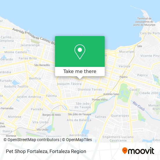 Pet Shop Fortaleza map