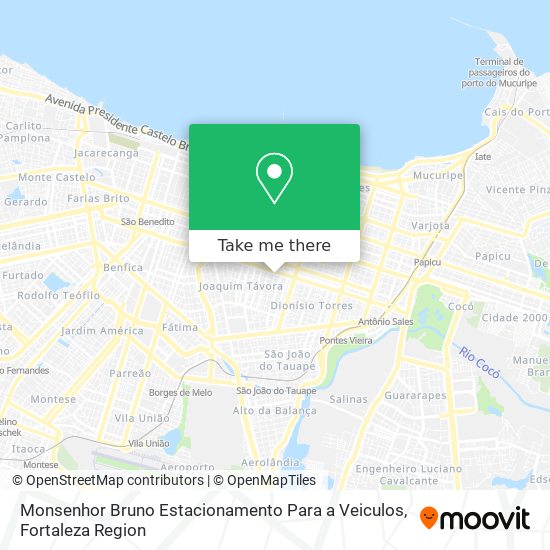 Monsenhor Bruno Estacionamento Para a Veiculos map
