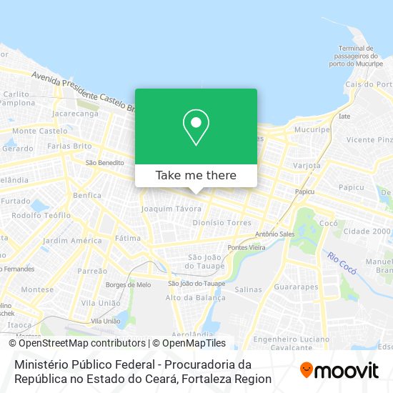 Ministério Público Federal - Procuradoria da República no Estado do Ceará map