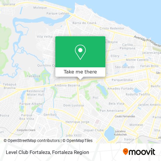 Level Club Fortaleza map