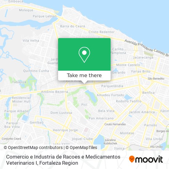 Comercio e Industria de Racoes e Medicamentos Veterinarios I map