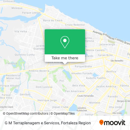G M Terraplenagem e Servicos map