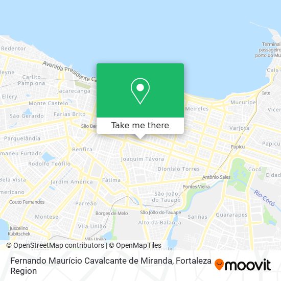 Mapa Fernando Maurício Cavalcante de Miranda