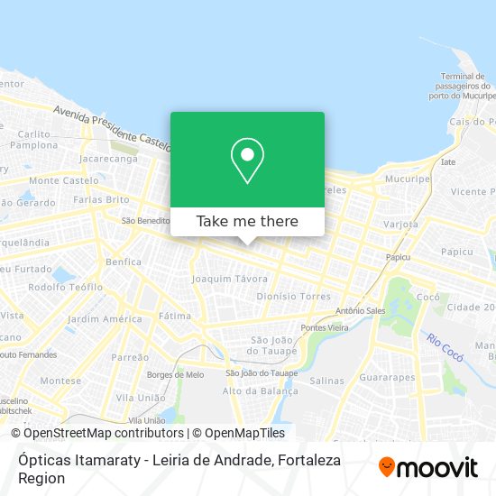 Ópticas Itamaraty - Leiria de Andrade map