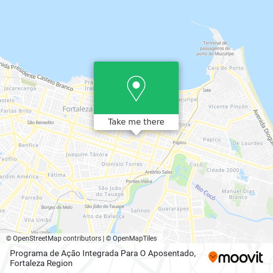 Mapa Programa de Ação Integrada Para O Aposentado