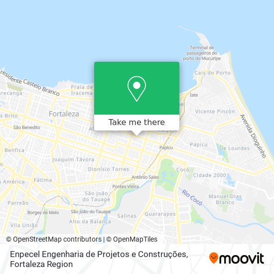 Mapa Enpecel Engenharia de Projetos e Construções