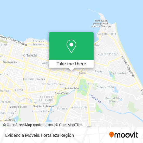 Evidência Móveis map