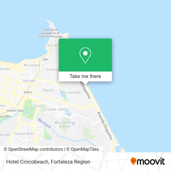 Hotel Crocobeach map