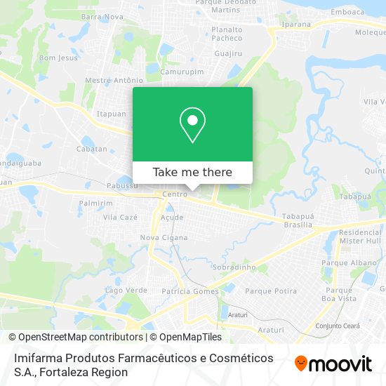 Mapa Imifarma Produtos Farmacêuticos e Cosméticos S.A.