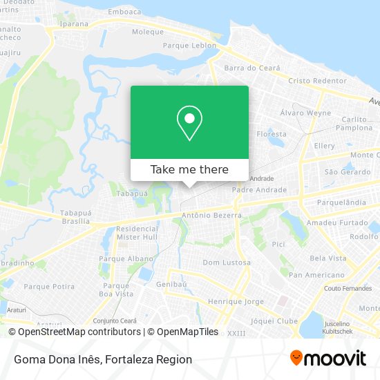 Goma Dona Inês map