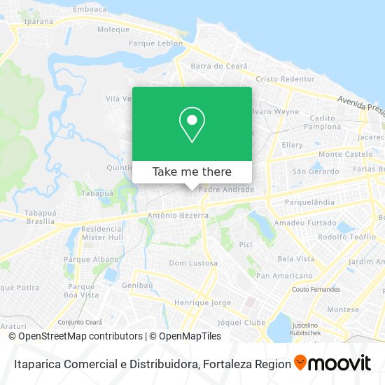 Mapa Itaparica Comercial e Distribuidora