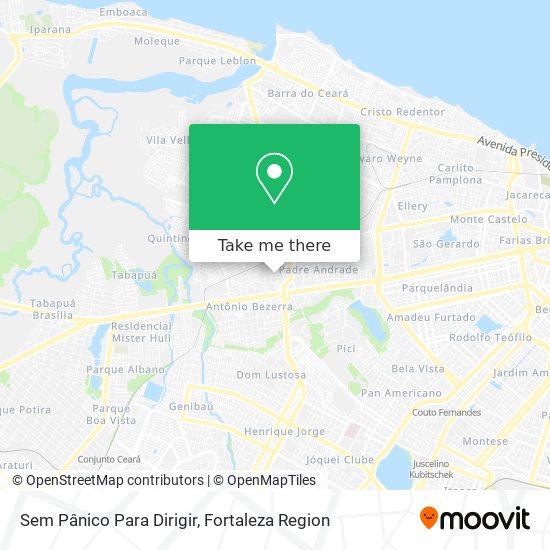 Sem Pânico Para Dirigir map