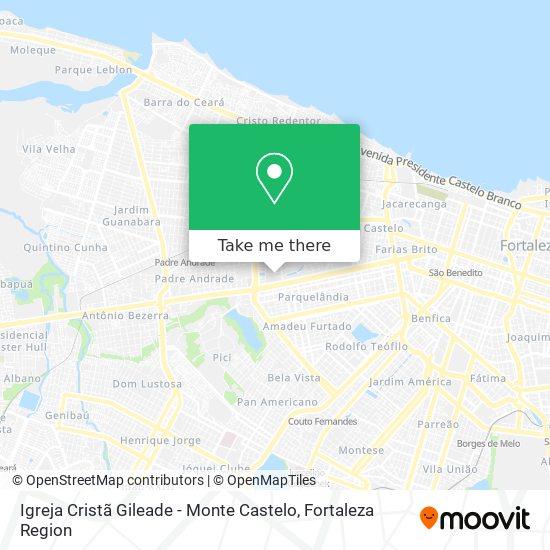 Igreja Cristã Gileade - Monte Castelo map