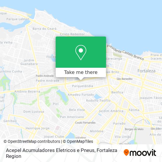 Acepel Acumuladores Eletricos e Pneus map