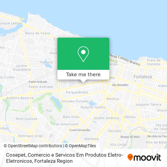 Mapa Cosepet, Comercio e Servicos Em Produtos Eletro-Eletronicos