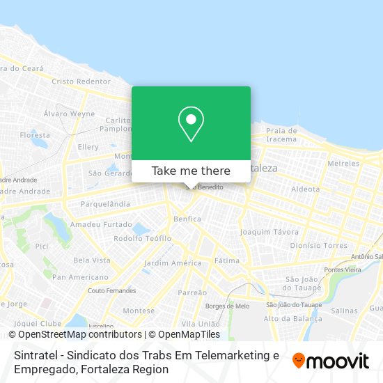 Sintratel - Sindicato dos Trabs Em Telemarketing e Empregado map