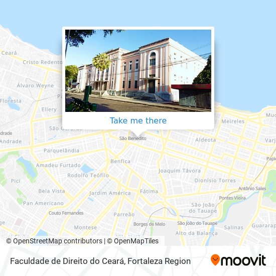 Mapa Faculdade de Direito do Ceará